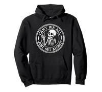 Can't We All Just Get Along Funny Skeleton Cute Women's Pullover Hoodie