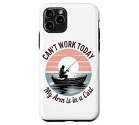 Can't Work Today My Arm Is In A Cast Fisherman Retro Case for iPhone 11 Pro