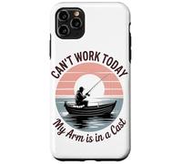 Can't Work Today My Arm Is In A Cast Fisherman Retro Case for iPhone 11 Pro Max