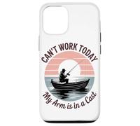 Can't Work Today My Arm Is In A Cast Fisherman Retro Case for iPhone 12/12 Pro