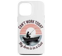Can't Work Today My Arm Is In A Cast Fisherman Retro Case for iPhone 13 Pro Max