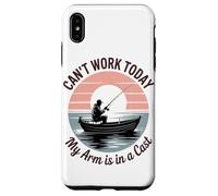 Can't Work Today My Arm Is In A Cast Fisherman Retro Case for iPhone XS Max