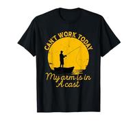 Cant Work Today My Arm is in A Cast Fishing Dad Father's Day T-Shirt