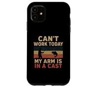 Can't Work Today My Arm Is In A Cast - Funny Anglers Fishing Case for iPhone 11