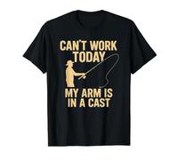 Can't Work Today My Arm is in A Cast Value Graphic T-Shirt, Men, Black, S