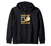 Cantaloupe With Me It's Cheaper Than A Wedding Muskmelon Fan Zip Hoodie