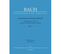 Cantata No.61: Nun komm, der Heiden Heiland BWV 61 (Vocal Score)