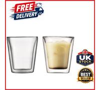 Canteen Double Walled Glasses 6 Oz Set of 2 Mouth Blown Insulated Drinkware