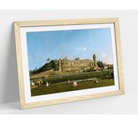 Cantello, Warwick Castle Framed Wall Art Print Picture - A3 - Light Oak Frame