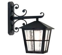Canterbury 1 Light Outdoor Wall Lantern Light Black E27 Netlighting Black One Size