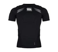 Canterbury Unisex Rugby Elite Protection Vest, Black/Whte/Silver, 2XL
