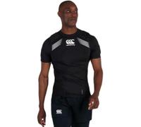 Canterbury Unisex Rugby Elite Protection Vest, Black/Whte/Silver, XL