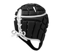 Canterbury Adult Unisex Rugby Core Headguard | 360 Coverage | Soft-Edged Chin Strap | Designed Holes Aid Ventilation | Foam Padding Headguard, Black, L
