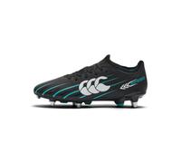 Canterbury Adult Unisex Speed Falcon 2.0 Team Soft Ground Rugby Boot, Jet Black/Baltic Green, 15
