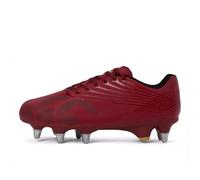 Canterbury Adults Unisex Stamped Ground Break Team Soft Ground Rugby Boots Red Dahlia