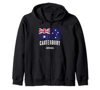 Canterbury, Australia | Aussie City Merch - Australian Flag Zip Hoodie