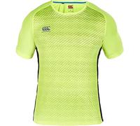 Canterbury Boy's Vapodri Raglan Printed Short Sleeve Large Logo T-Shirt, Pale Green, 12