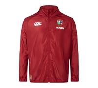Canterbury British and Irish Lions 2024 Lightweight Rain Jacket Adults M Red Dahlia