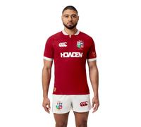 British & Irish Lions Men's Canterbury 2025 Players Rugby Jersey, Red Dahlia, XL