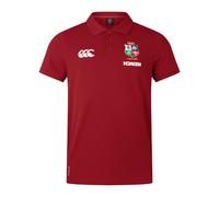 Canterbury British & Irish Lions Rugby Mens Pique Polo Shirt | Red | 2025