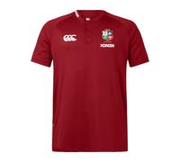 British & Irish Lions Men's Canterbury 2025 Polo, Red Dahlia, 4XL