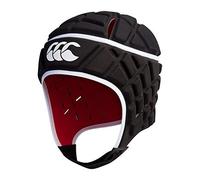 Canterbury CCC Rugby Raze Headguard, Scrum Cap, Full Coverage, Soft-Edged Chin Strap, Designed Holes Aid Ventilation, Foam Padding,Black,XL