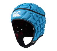 Canterbury CCC Rugby Raze Headguard, Scrum Cap, Full Coverage, Soft-Edged Chin Strap, Designed Holes Aid Ventilation, Foam Padding,Blue,XS