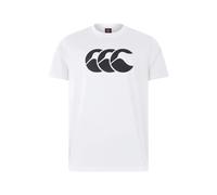 Canterbury Cotton T-Shirt White with Black Logo (XXL)