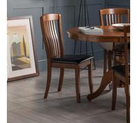 Canterbury Dining Chair - Set of 2 - Brown Wood
