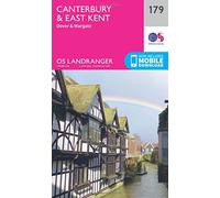 Landranger 179 Canterbury & East Kent, Dover & Margate Map With Digital Version - Pink, Pink One Size