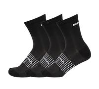 Canterbury Endura Men's CoolMax® Race 3-P Socks, Black, S-M