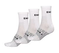 Canterbury Endura Men's CoolMax® Race 3-P Socks, White, L-XL