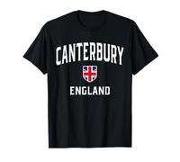 Canterbury England Flag Patriot Shield T-Shirt