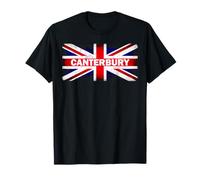 Canterbury England Great Britain British Flag Gift Souvenir T-Shirt