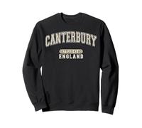 Canterbury England Settled 43 AD Varsity Antique White Sweatshirt