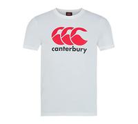 Canterbury Junior Boys CCC Logo T-shirt | Comfortable Regular Fit | Cotton Blend Non-Technical T-Shirt, Bright White, 12