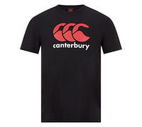 Canterbury Boy's CCC Logo T-shirt | Comfortable Regular Fit | Cotton Blend, Black, Age 12 (L)