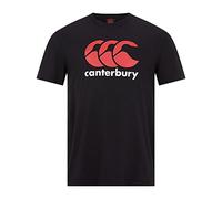 Canterbury Junior Boys CCC Logo T-shirt | Comfortable Regular Fit | Cotton Blend Non-Technical T-Shirt, Black, 6