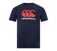 Canterbury Junior Boys CCC Logo T-shirt | Comfortable Regular Fit | Cotton Blend Non-Technical T-Shirt, Navy, 14
