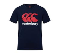 Canterbury Junior Boys CCC Logo T-shirt | Comfortable Regular Fit | Cotton Blend Non-Technical T-Shirt, Navy, 6