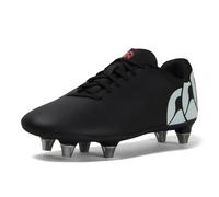 CANTERBURY JUNIOR BOYS GIRLS BLACK RUGBY BOOTS.KIDS PHOENIX RAZE SOFT GROUND W25