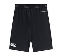 Canterbury Junior Boys ThermoReg Base-Layer Shorts | Rugby Compression Shorts | Anti-Bacterial | Anti-Odour & Moisture-Wicking Material Shorts, Black, LB