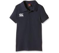 Canterbury Junior Boys Waimak Cotton Polo Shirt | Rugby Shirt | Casual Polo Shirt, Navy, 6