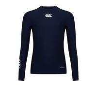 Canterbury Unisex Kids Thermoreg Long Sleeve | Compression Shirt With Heat Retention & Thermal Regulation Base Layer Tops, Navy, M EU
