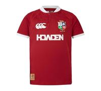 Canterbury Junior Unisex British & Irish Lions Replica Rugby Jersey | Soft Feel | Official British & Irish Lions Licensed Product Technical Rugby Jersey, Red Dahlia, 8