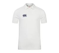Canterbury Junior Unisex Polo Shirt | Cricket Whites | Moisture Wicking Polo Shirt