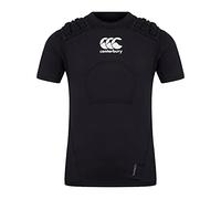Canterbury Kid's Rugby Protection Vest, Black/Whte/Silver, LB