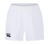 Canterbury Kids Rugby Shorts Professional 2.0 Poly Unisex CCC Logo White 8 Years