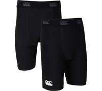 Canterbury Kids' Canterbury Thermoreg Base Layer Shorts {C-QE723558} - Black - Youth Small {6-8yrs}