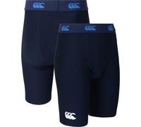 Canterbury Kids' Canterbury Thermoreg Base Layer Shorts {C-QE723558} - Navy Blue - Youth Small {6-8yrs}